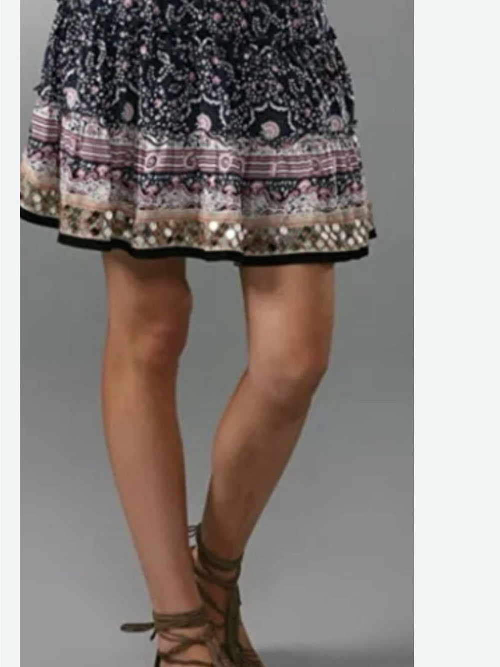 Free people womens Boho Y2K Mini Skirt size large